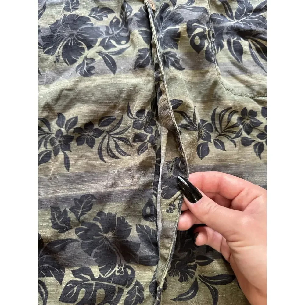 Tommy Bahama Men Size XXL Silk Button Down Hawaiian Shirt Tropical Golf Vacation